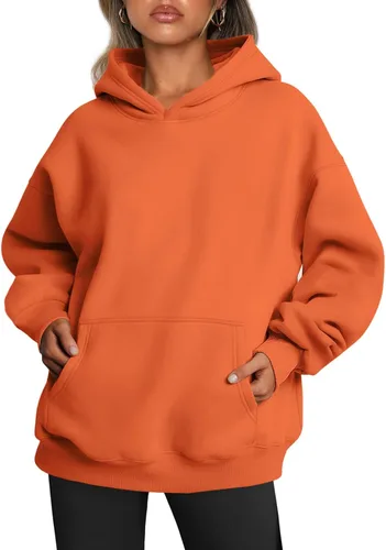 Vista 43 de Trendy Queen - Sudaderas extragrandes con capucha para mujer, suéteres de manga larga, sin botones, de vellón, de otoño, ropa de invierno