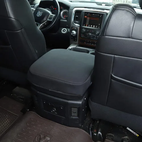 Vista 2 de Voodonala Funda para consola central Dodge RAM 1500 2500 3500 2010-2017 Cubierta de la almohadilla del reposabrazos, para Dodge RAM, accesorios