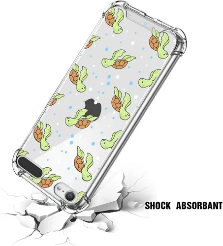 Vista 3 de ZIYE Funda protectora transparente compatible con iPod Touch 7ª generación, iPod Touch 6 5, funda protectora a prueba de golpes para iPod Touch