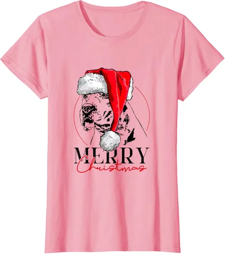 Vista 9 de Camiseta divertida de Papá Noel Dogo Argentino para perro de Feliz Navidad, Blanco