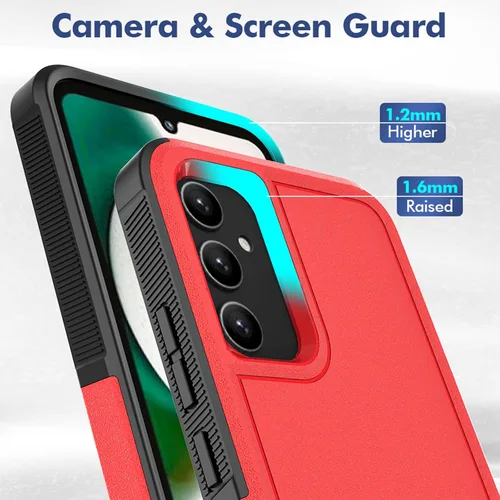 Vista 308 de Jeylly Compatible con Samsung Galaxy A22 5G Funda, Funda Samsung A22 5G con 2pcs protectores de pantalla de vidrio templado