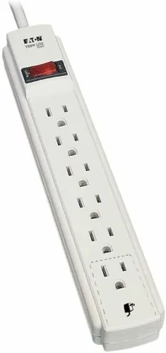 Vista 5 de Tripp Lite Regleta de alimentación para el hogar y la oficina, cable de 10 pies con enchufe 5-15P (PS410)