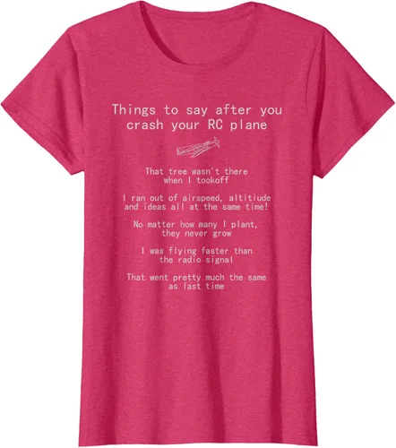 Vista 12 de Cosas que decir cuando te estrellas con tu camiseta RC Plane hobby