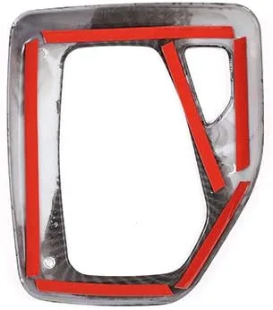 Vista 7 de YIWANG - Pegatinas de fibra de carbono para marco de cambio de marchas de coche para BMW X1 E84 2011-2015