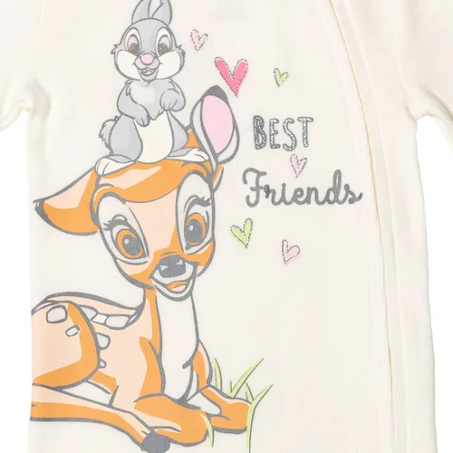 Vista 6 de Disney Classics Aristocats 101 Dálmatas Bambi, paquete de 3 mamelucos con pies Sleep N' Play