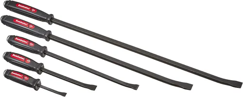 Vista 2 de Mayhew Tools 61366 Dominator - Juego de barras de palanca, 5 piezas, curvas, acabado de óxido negro