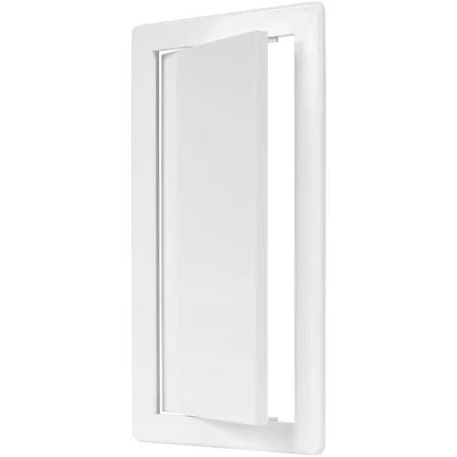 Vista 21 de Panel de acceso de plástico negro de 6" x 6". Panel de puerta de conducto de servicio. Panel de acceso de pared para fontanería, electricidad