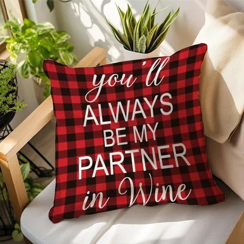 Vista 13 de Fundas de almohada de San Valentín con diseño de cuadros de búfalo de 16 x 16 pulgadas, fundas de almohada para el día de San Valentín, fundas