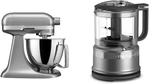 Vista 11 de KitchenAid Artisan Mini Batidora de Pie con Cabezal Inclinable de 3.5 Cuartos - KSM3316X - Negro Mate