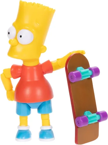 Vista 8 de JAKKS Pacific Disney - Figuras de acción de Los Simpson, paquete de 4 figuras coleccionables de 5 pulgadas de Wave 1, Homer, Bart, Groundskeeper