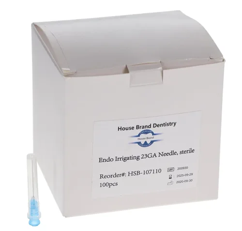 Vista 3 de 107110 Agujas dentales de riego Endo calibre 23 100/Pk