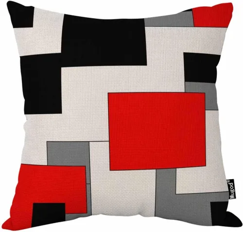 Vista 16 de Mugod Funda de almohada con diseño de flor de amapola, hermosa y encantadora acuarela, color rojo y blanco, 18 x 18 pulgadas, suave, cuadrada