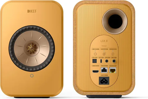 Vista 3 de KEF LSX II Sistema de altavoces inalámbricos HiFi (Amber Haze)