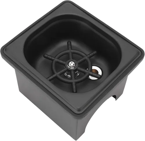 Vista 4 de Semme Stainless Steel Pitcher Rinser Automatic Glass Cup Washer for Kitchen Sink From Opening Easy Installation for Bars Cafes and Restaurants