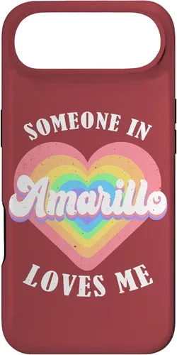 Vista 27 de Someone in Amarillo Loves Me City Heart Case for iPhone 17