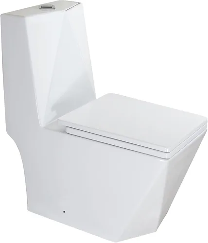 Vista 7 de WinZo Inodoro rectangular con salida trasera con bomba maceradora de 450 W, sistema de descarga ascendente para baño de sótano, cuenco cuadrado