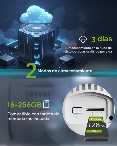 Vista 8 de Paquete de 2 cámaras de seguridad solar 2K inalámbricas