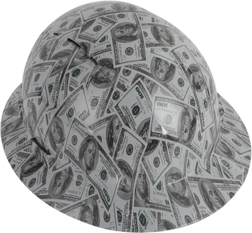 Vista 13 de Zeluga Casco duro de ala completa HDPE, casco de seguridad de construcción con orificios ventilados, suspensión de trinquete ajustable de 6 puntos