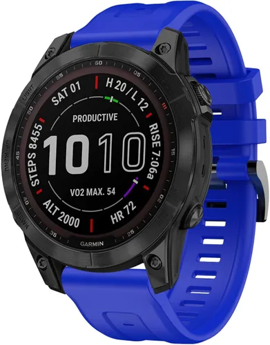 Vista 8 de REYDA Correa de silicona compatible con Garmin Fenix 7/7 Pro/6/6 Pro/5/5 Plus, 0.866 pulgadas de ajuste rápido, correa de silicona deportiva
