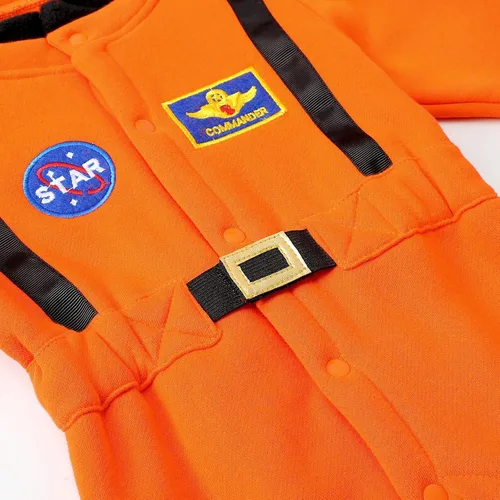 Vista 4 de COSLAND Mameluco de astronauta para bebés y niños para Halloween novedad para cosplay