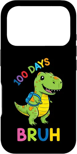 Vista 30 de Bruh 100 Days of School Dinosaur Kids Girls Boys Case for iPhone 17