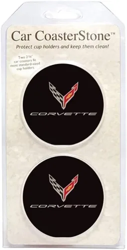Vista 2 de Insertos de Posavasos de Soporte de Taza Corvette C8 - Juego de 2
