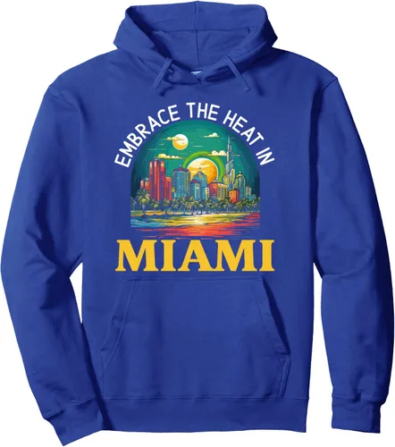 Vista 4 de Miami City Florida USA State America United States Pullover Hoodie
