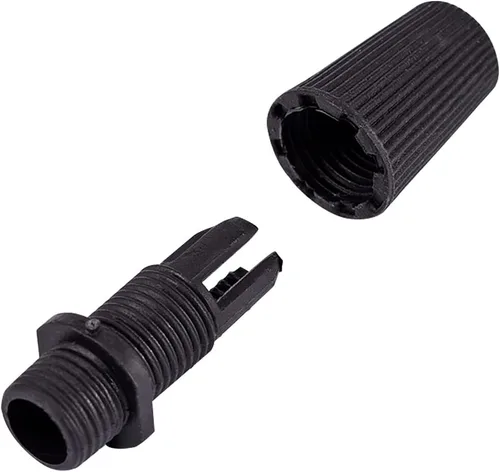Vista 6 de Kit de luces para techo de techo, placa de techo negra de 6 pulgadas, accesorios de luz colgante + 5 conectores negros para alivio de tensión