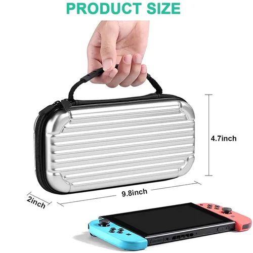 Vista 7 de CALLCASE Carrying Case for Nintendo Switch OLED Switch - Shockproof Protective Hard Shell Storage Bag for NS Console and Accessories, Portable