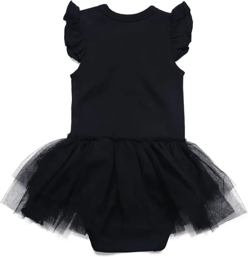 Vista 8 de ROMPERINBOX Romeprinbox - Body de vestido negro para bebé niña