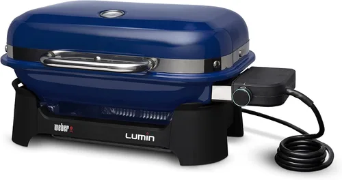 Vista 18 de Weber Lumin - Parrilla de barbacoa eléctrica compacta para exteriores, color negro - Ideal para espacios pequeños como patios, balcones y terrazas