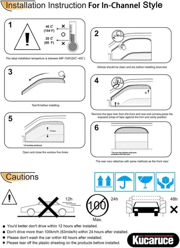 Vista 6 de Protector de lluvia para ventana Ford Ranger 93-11, Mazda B2300/B4000 92083