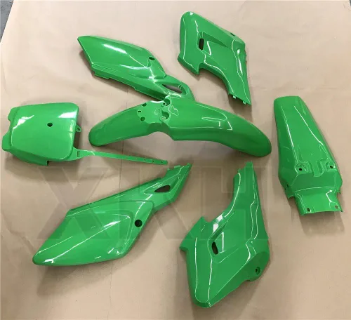 Vista 2 de XKH - Juego de 7 cubiertas de carenado de plástico verde compatibles con Baja Dirt Runner 125 [B076XZFQVD]