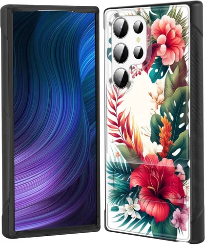 Vista 39 de Funda para Galaxy S24 Plus con soporte, doble capa híbrida de policarbonato duro y silicona suave, resistente a prueba de golpes, funda protectora