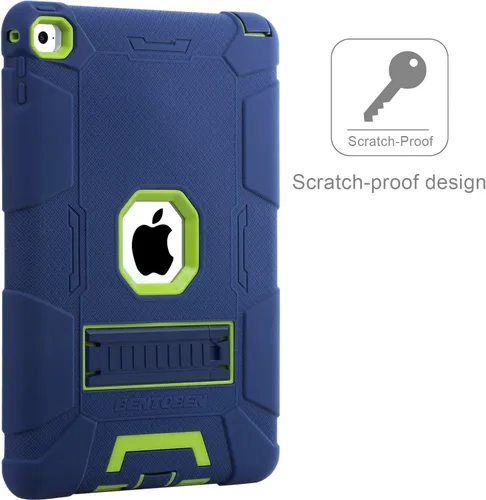 Vista 6 de BENTOBEN Funda para iPad Air 2, [funda híbrida a prueba de golpes] con función atril, resistente a los golpes de triple capa, a prueba de caídas