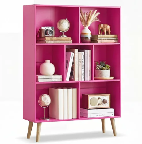 Vista 28 de YAHARBO Estantería de 2 cubos, soporte para tocadiscos negro con almacenamiento de vinilo de hasta 100 álbumes, estante horizontal para libros