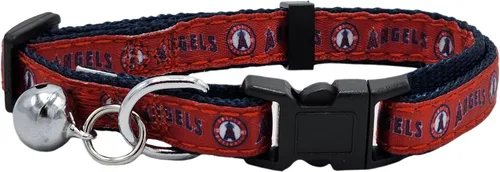 Vista 18 de Pets First MLB CAT Collar Atlanta Braves Satin Cat Collar de equipo de béisbol para perros y gatos. Un collar de gato brillante y colorido