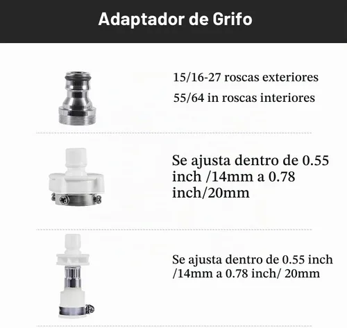 Vista 4 de Manguera de entrada de agua para lavadora, (a prueba de reventones) líneas de suministro de entrada de conexión de agua, accesorios para lavadora