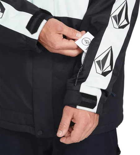 Vista 6 de Volcom Chaqueta de snowboard con aislamiento de piedras icónicas para hombre PARENT