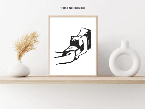 Vista 191 de Poster Master Faces Poster - Retro Women Print - Portrait Art - Sketch Illustration - Abstract Artwork - Woman Design - Chic Boho Design - Great