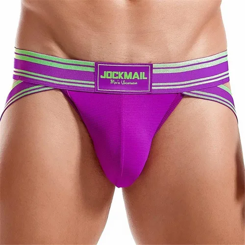Vista 2 de JOCKMAIL Hombres Jockstrap Ropa interior Atlético Soportador Suspensorio Bajo Rise Hombres Calzoncillos Jockstrap Ropa interior deportiva