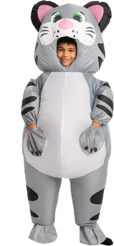 Vista 2 de Spooktacular Creations Disfraz unisex de gato de gato de cuerpo completo inflable para niño