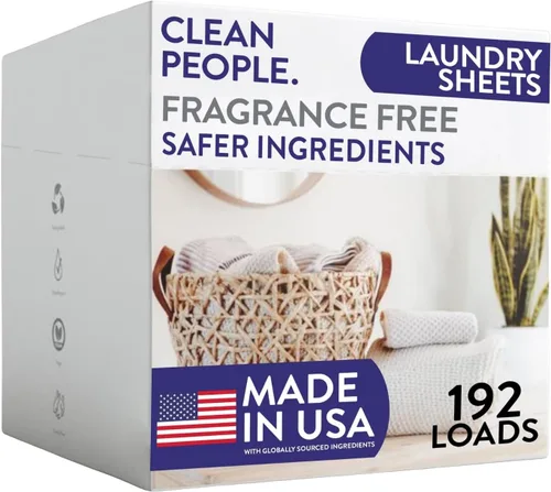 Vista 19 de The Clean People Hojas de detergente para ropa – Jabón de lavandería – Ultra concentrado, embalaje reciclable, combate las manchas – Mañana