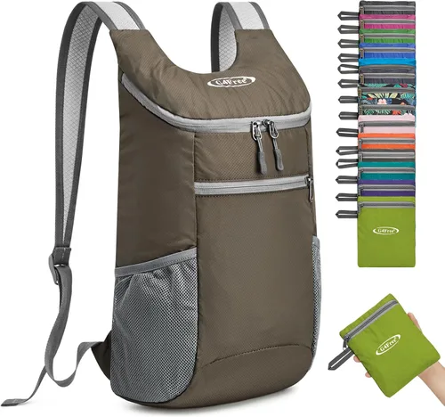 Vista 15 de G4Free, mochila pequeña y plegable, liviana y casual, para ir de camping o para exteriores, para adultos y niños (11 L)