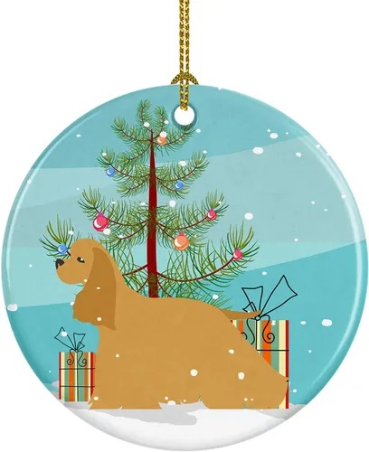 Vista 67 de Caroline's Treasures Cavalier King Charles Spaniel - Adorno de cerámica para árbol de Navidad, decoración colgante para el hogar, Navidad, fiestas