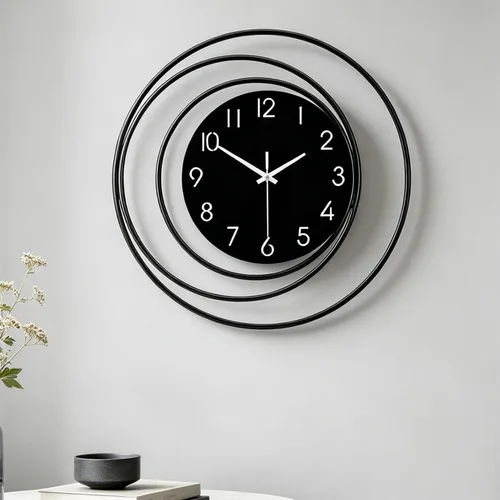 Vista 13 de Dankeit Reloj de pared decorativo de 13 pulgadas, silencioso y sin tictac, funciona con pilas, reloj de pared grande para sala de estar, cocina