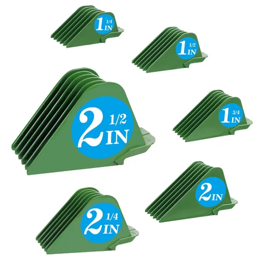 Vista 12 de Protectores de cortapelos para Wahl 10 12 14 16 18 20 Protectores de Cortapelos para el Cabello 6pcs Accesorios Extra Largos de Protectores de Negro