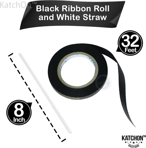 Vista 3 de KatchOn, Globos a cuadros blancos y negros de 22 pulgadas, paquete de 6, globos de carreras para decoraciones de cumpleaños emotivos, globos