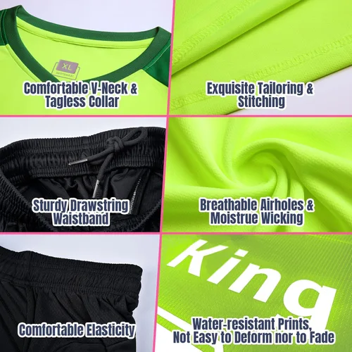 Vista 4 de ORYG Camiseta de portero de fútbol personalizada para niños, jóvenes, adultos, con número de nombre,
