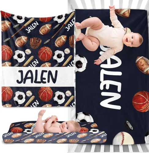 Vista 10 de Juego de ropa de cama personalizado para cuna de bebé, juego de 3 piezas para cuna de bebé, diseño de bolas y arco iris, cómoda manta de bebé